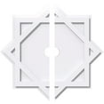 thumbnail image 1 of 20"OD x 2"ID x 11"C x 1"P Axel Architectural Grade PVC Contemporary Ceiling Medallion, Two Piece, 1 of 11