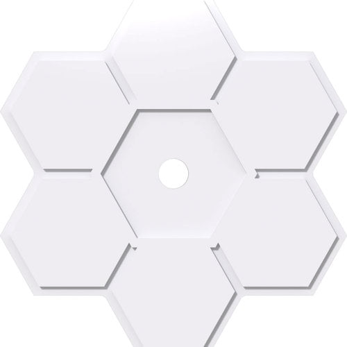 20"OD x 2"ID x 7"C x 1"P Daisy Architectural Grade PVC Contemporary Ceiling Medallion