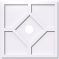 thumbnail image 1 of 20"OD x 3"ID x 7"C x 1"P Embry Architectural Grade PVC Contemporary Ceiling Medallion, 1 of 11