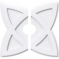 thumbnail image 1 of 20"OD x 4"ID x 7 1/2"C x 1"P Cosmo Architectural Grade PVC Contemporary Ceiling Medallion, Two Piece, 1 of 11