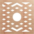 thumbnail image 1 of 20"OD x 5 1/8"ID x 1/4"T Chevron Wood Fretwork Pierced Ceiling Medallion, Cherry, 1 of 16