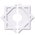 thumbnail image 1 of 20"OD x 5"ID x 11"C x 1"P Axel Architectural Grade PVC Contemporary Ceiling Medallion, Two Piece, 1 of 11