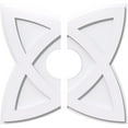 thumbnail image 1 of 20"OD x 5"ID x 7 1/2"C x 1"P Cosmo Architectural Grade PVC Contemporary Ceiling Medallion, Two Piece, 1 of 11