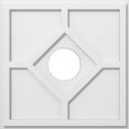 thumbnail image 1 of 20"OD x 5"ID x 7"C x 1"P Embry Architectural Grade PVC Contemporary Ceiling Medallion, 1 of 5