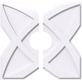 thumbnail image 1 of 20"OD x 5"ID x 7"C x 1"P Titus Architectural Grade PVC Contemporary Ceiling Medallion, Two Piece, 1 of 11