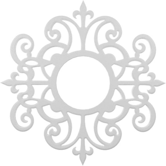 20"OD x 6 1/2"ID x 1/2"P Dijon Architectural Grade PVC Pierced Ceiling Medallion