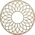 thumbnail image 1 of 20"OD x 6 7/8"ID x 3/8"T Cannes Wood Fretwork Pierced Ceiling Medallion, Birch, 1 of 3