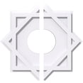 thumbnail image 1 of 20"OD x 6"ID x 11"C x 1"P Axel Architectural Grade PVC Contemporary Ceiling Medallion, Two Piece, 1 of 11