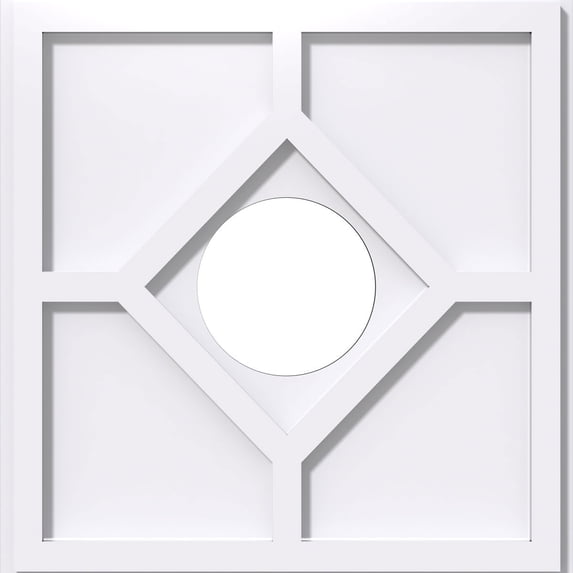 20"OD x 6"ID x 7"C x 1"P Embry Architectural Grade PVC Contemporary Ceiling Medallion