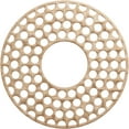thumbnail image 1 of 20"OD x 7 1/4"ID x 3/8"T Fink Wood Fretwork Pierced Ceiling Medallion, Alder, 1 of 3