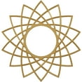 thumbnail image 1 of 20"OD x 7 3/4"ID x 1/2"P Eleanor Architectural Grade PVC Pierced Ceiling Medallion, Gold, 1 of 9
