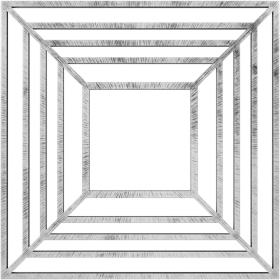 20"OD x 7 3/8"ID x 1/2"P Raven Architectural Grade PVC Pierced Ceiling Medallion, Antiqued Silver
