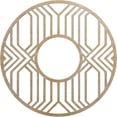 thumbnail image 1 of 20"OD x 7 3/8"ID x 3/8"T Empire Wood Fretwork Pierced Ceiling Medallion, Hickory, 1 of 3