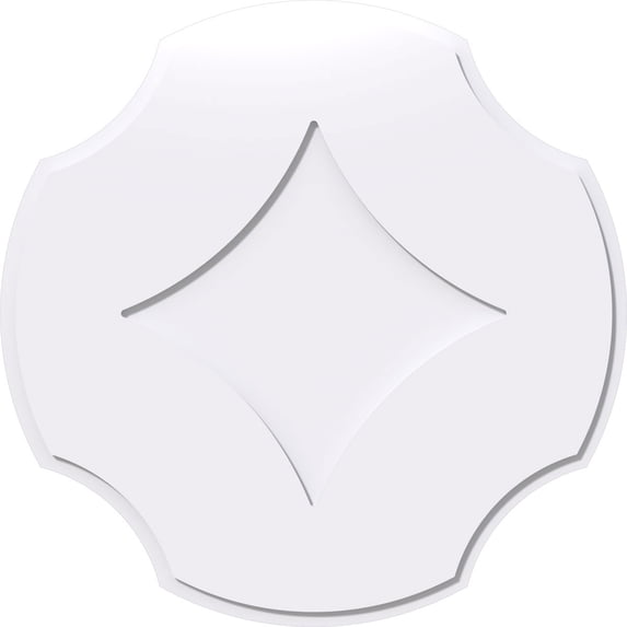 20"OD x 7"C x 1"P Percival Architectural Grade PVC Contemporary Ceiling Medallion