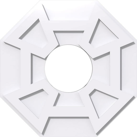 20"OD x 7"ID x 7"C x 1"P Logan Architectural Grade PVC Contemporary Ceiling Medallion