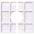 thumbnail image 1 of 20"OD x 7"ID x 7"C x 1"P Rubik Architectural Grade PVC Contemporary Ceiling Medallion, Two Piece, 1 of 11