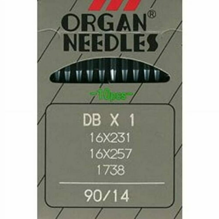 5 Pk. Size 10 Organ Home Sewing Machine Needles Universal 
