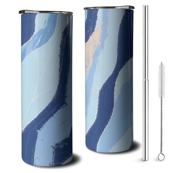 20 OZ Coffee Tumble Slim Tumbler Cup with Straw,Thermal with Lids for Hot and Cold Drinks for Work Travel