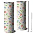 thumbnail image 1 of 20 OZ Tumbler Strawberry Double Wall Travel Mug with Lid and Straw,Stainless Steel Vacuum Insulated Cafe Tumblers Gifts for Drinking Coffee Cafe, 1 of 7