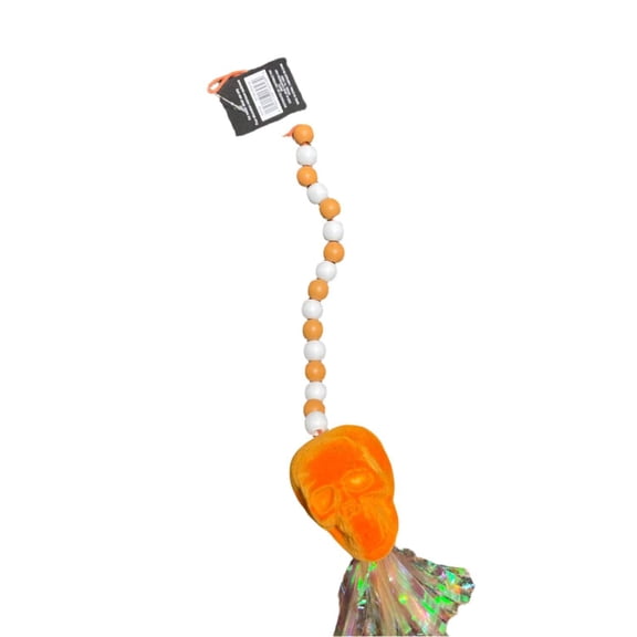 Ashland Halloween Orange Skull Wall Decoration 18in