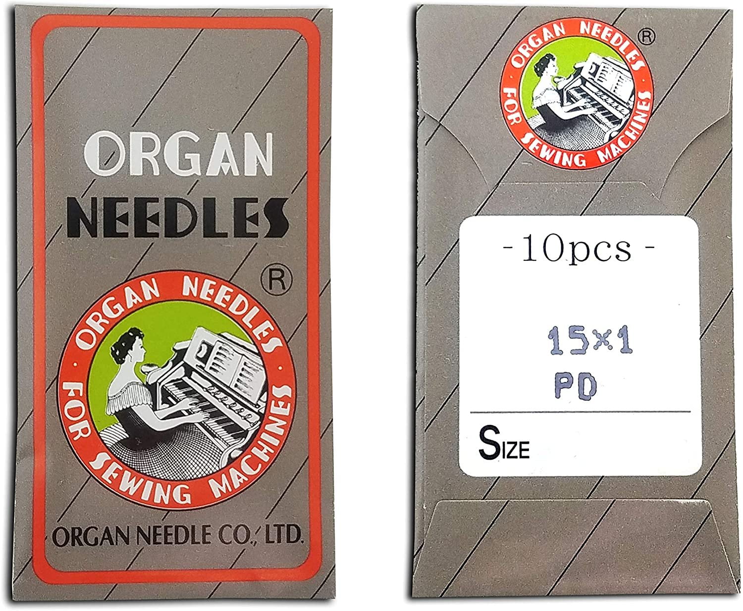 Organ 15X1, Hax1, 130/705H Grösse #14 Haus Nähmaschine Nadeln Je 100