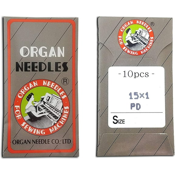 20 Organ 15X1 HAX1 (130/705H) Titanium Flat Shank Home Sewing Machine Needles ~ Size 100/16