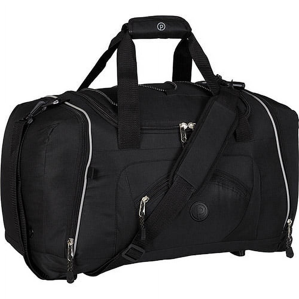 20" Organizer Duffel Bag, Black