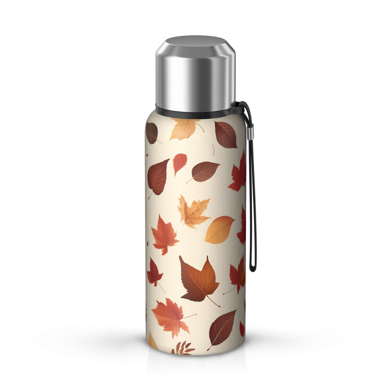 Flasks Fall Collection 20 Oz Autumn Fall Leaves Pattern Coffee Tumbler Double Wall Insulated ...