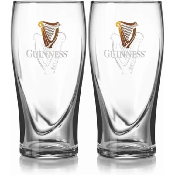 20 Oz Beer Glasses Twin Pack