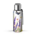 thumbnail image 1 of 20 Oz Butterfly and Flower Coffee Tumbler Double Wall Insulated Stainless Steel Water Bottle | Metal Reusable Thermoses Flask with Cup Cap | Leak & Sweat Proof with Anti-Dust Lid, 1 of 7