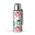 thumbnail image 1 of 20 Oz Colorful Fall Pumpkins Pattern Coffee Tumbler Double Wall Insulated Stainless Steel Water Bottle | Metal Reusable Thermoses Flask with Cup Cap | Leak & Sweat Proof with Anti-Dust Lid, 1 of 7