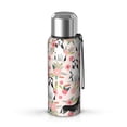 thumbnail image 1 of 20 Oz Husky and Pink Flower Coffee Tumbler Double Wall Insulated Stainless Steel Water Bottle | Metal Reusable Thermoses Flask with Cup Cap | Leak & Sweat Proof with Anti-Dust Lid, 1 of 7