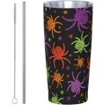 thumbnail image 1 of 20 Oz Insulated Tumbler with Lid and Straw, Funny Cool Spider Mom Dad Iced Coffee Stainless Steel Vacuum Insulated Tumbler Cup Travel Mug for Hot and Cold, 1 of 6
