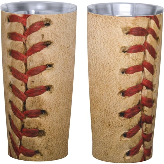20 Oz Insulated Tumbler with Lid and Straw, Baseball Mom Dad Iced Coffee Stainless Steel Vacuum Insulated Tumbler Cup Travel Mug for Hot and Cold