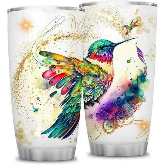 20 Oz Mothers Day Gifts, Hummingbird Gifts for Women,Girls,Hummingbird lovers Gift,Small Animal Gift,Mom''s Day Gift,Bird Coffee Travel Cup Present,Idea for Friends Birthday,Insulated Tumbler with Lid