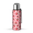 thumbnail image 1 of 20 Oz Pink Strawberry Plants Fruit Coffee Tumbler Double Wall Insulated Stainless Steel Water Bottle | Metal Reusable Thermoses Flask with Cup Cap | Leak & Sweat Proof with Anti-Dust Lid, 1 of 7