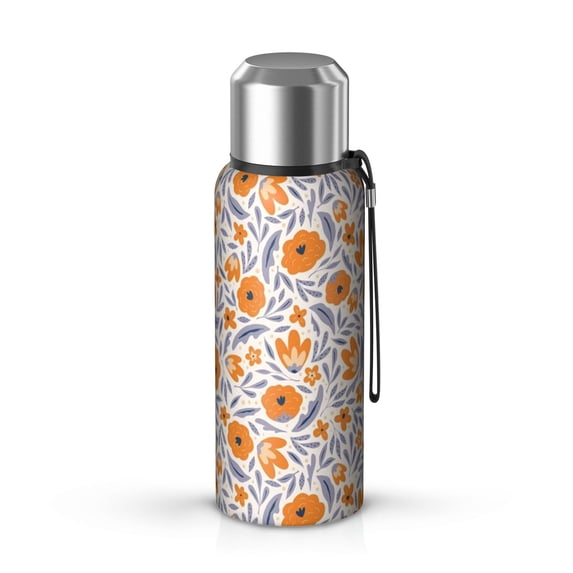 20 Oz Pioneer Flower Coffee Tumbler Double Wall Insulated Stainless Steel Water Bottle | Metal Reusable Thermoses Flask with Cup Cap | Leak & Sweat Proof with Anti-Dust Lid