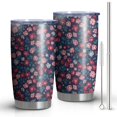 thumbnail image 1 of 20 Oz Pioneer Flower Coffee Tumbler Double Wall Insulated Stainless Steel Water Bottle | Metal Reusable Thermoses Flask with Cup Cap | Leak & Sweat Proof with Anti-Dust Lid, 1 of 7