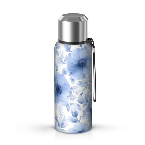 20 Oz Pioneer Flower Coffee Tumbler Double Wall Insulated Stainless Steel Water Bottle | Metal Reusable Thermoses Flask with Cup Cap | Leak & Sweat Proof with Anti-Dust Lid
