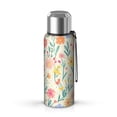 thumbnail image 1 of 20 Oz Pioneer Flower Coffee Tumbler Double Wall Insulated Stainless Steel Water Bottle | Metal Reusable Thermoses Flask with Cup Cap | Leak & Sweat Proof with Anti-Dust Lid, 1 of 7
