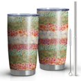 thumbnail image 1 of 20 Oz Pioneer Flower Coffee Tumbler Double Wall Insulated Stainless Steel Water Bottle | Metal Reusable Thermoses Flask with Cup Cap | Leak & Sweat Proof with Anti-Dust Lid, 1 of 7