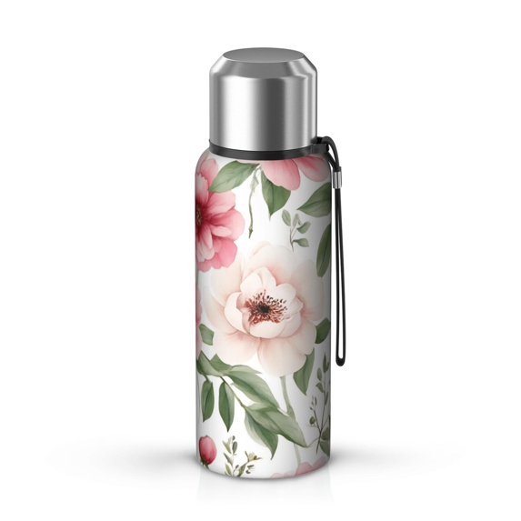20 Oz Pioneer Flower Coffee Tumbler Double Wall Insulated Stainless Steel Water Bottle | Metal Reusable Thermoses Flask with Cup Cap | Leak & Sweat Proof with Anti-Dust Lid