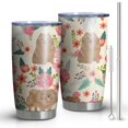 thumbnail image 1 of 20 Oz Pomeranian Dogs and Flowers Coffee Tumbler Double Wall Insulated Stainless Steel Water Bottle | Metal Reusable Thermoses Flask with Cup Cap | Leak & Sweat Proof with Anti-Dust Lid, 1 of 7
