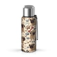 thumbnail image 1 of 20 Oz Pug and Footprint Coffee Tumbler Double Wall Insulated Stainless Steel Water Bottle | Metal Reusable Thermoses Flask with Cup Cap | Leak & Sweat Proof with Anti-Dust Lid, 1 of 7