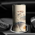 thumbnail image 1 of 20 Oz Skinny Tumbler with Lid and Straw Large Cute Mushroom Print Double Wall Insulated Stainless Steel Drinks Hot or Cold Coffee Cups Travel Mug Gifts for Women, 1 of 5