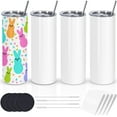 thumbnail image 1 of 20 Oz Sublimation Tumblers Bulk, Sublimation Blank Tumbler, Stainless Steel Double Wall Insulated Sublimation Cups with Lid and straw, Individually Box (4 Pack), 1 of 6