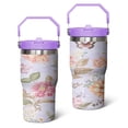 thumbnail image 1 of 20 Oz Tumbler Modern Oil Painting Tumbler with Lid and Straw, Birthday Gift Cup for Friend Women Men Coffee Travel Mug Thanksgiving Day Halloween Christmas Gift Water Bottle, 1 of 1