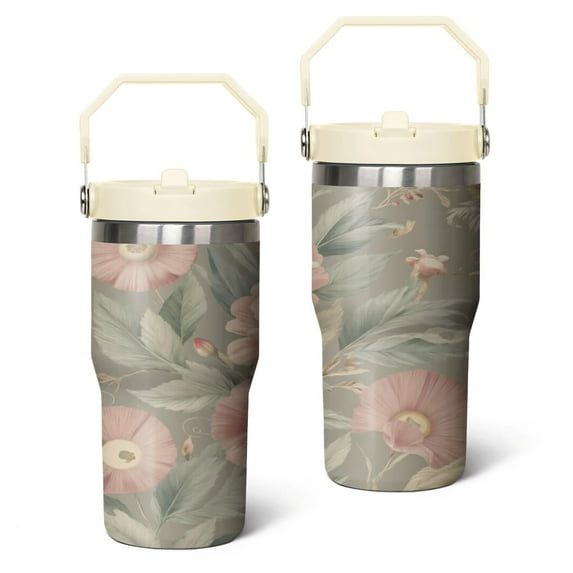 20 Oz Tumbler Paisley Design Tumbler with Lid and Straw, Birthday Gift Cup for Friend Women Men Coffee Travel Mug Thanksgiving Day Halloween Christmas Gift Water Bottle