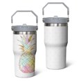 thumbnail image 1 of 20 Oz Tumbler Watercolor Pineapple Tumbler with Lid and Straw, Birthday Gift Cup for Friend Women Men Coffee Travel Mug Thanksgiving Day Halloween Christmas Gift Water Bottle, 1 of 1