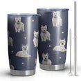 thumbnail image 1 of 20 Oz West Highland White Terrier Coffee Tumbler Double Wall Insulated Stainless Steel Water Bottle | Metal Reusable Thermoses Flask with Cup Cap | Leak & Sweat Proof with Anti-Dust Lid, 1 of 7